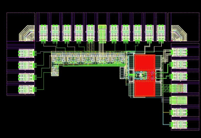 SAR ADC full layout — TSMC 65 nm CMOS